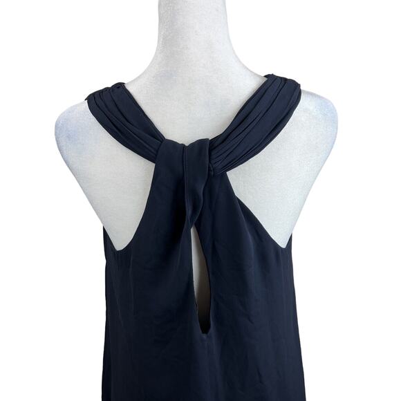 Eclair Dress Women M Blue Shift Cross Cross Back Chic Glam Capsule - Picture 2 of 12